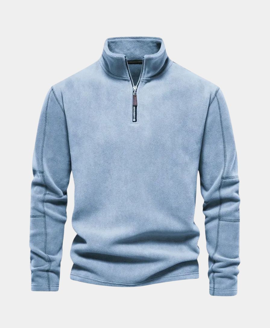 High Neck Zip Sweater Alpine - Leviana