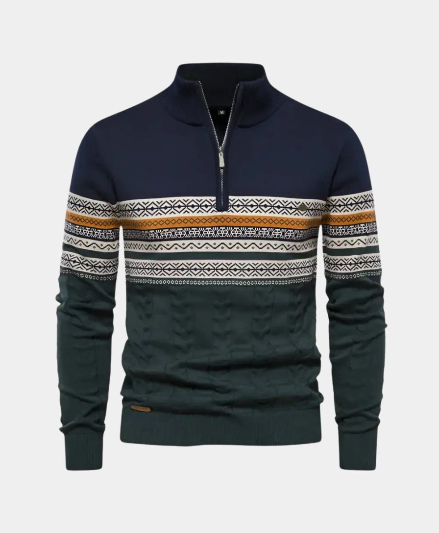 Polo Zip Sweater - Leviana