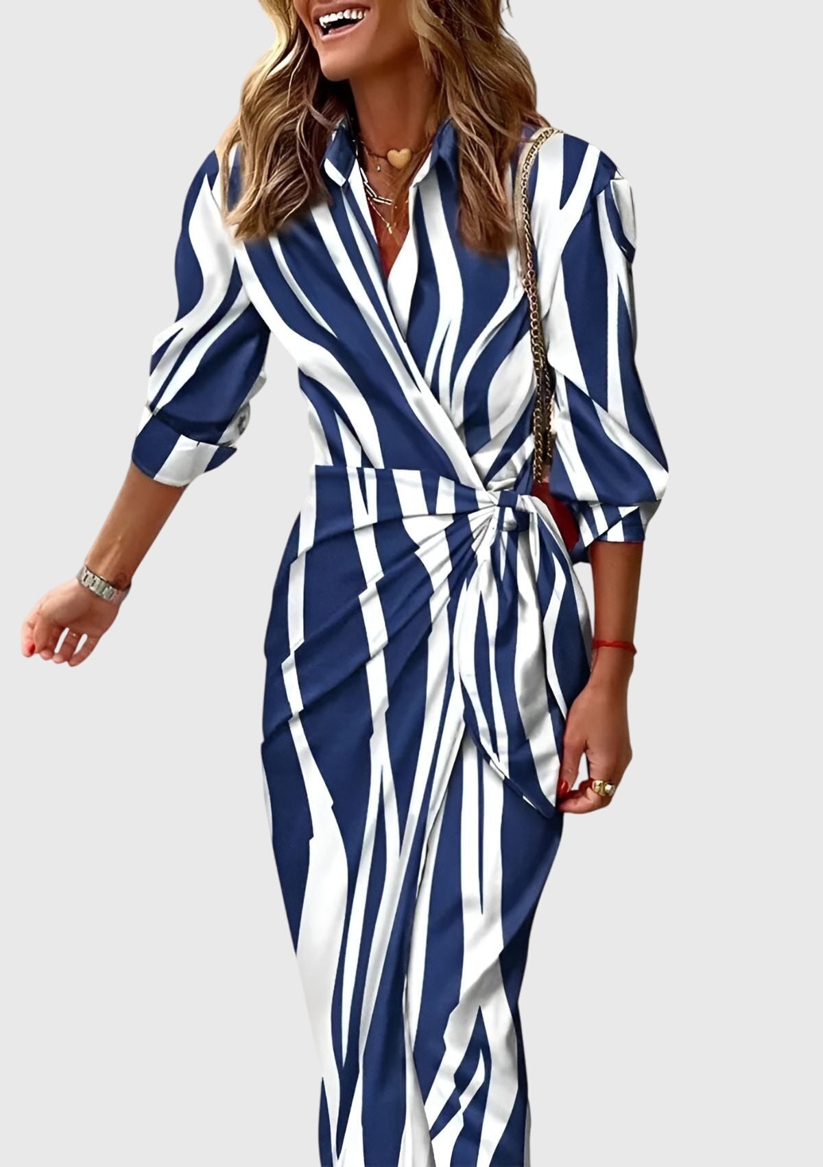 Everly™ | Stylish Printed Wrap Dress
