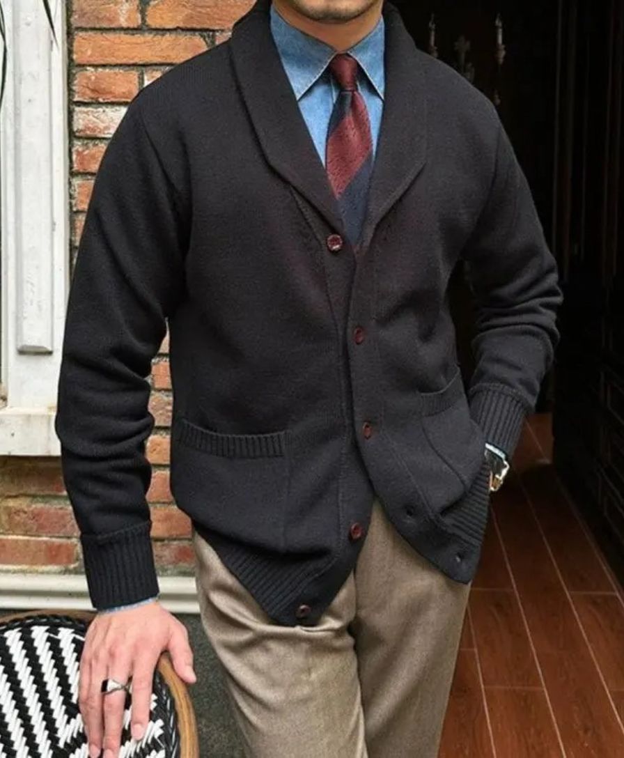 British Knitted Cardigan - Leviana