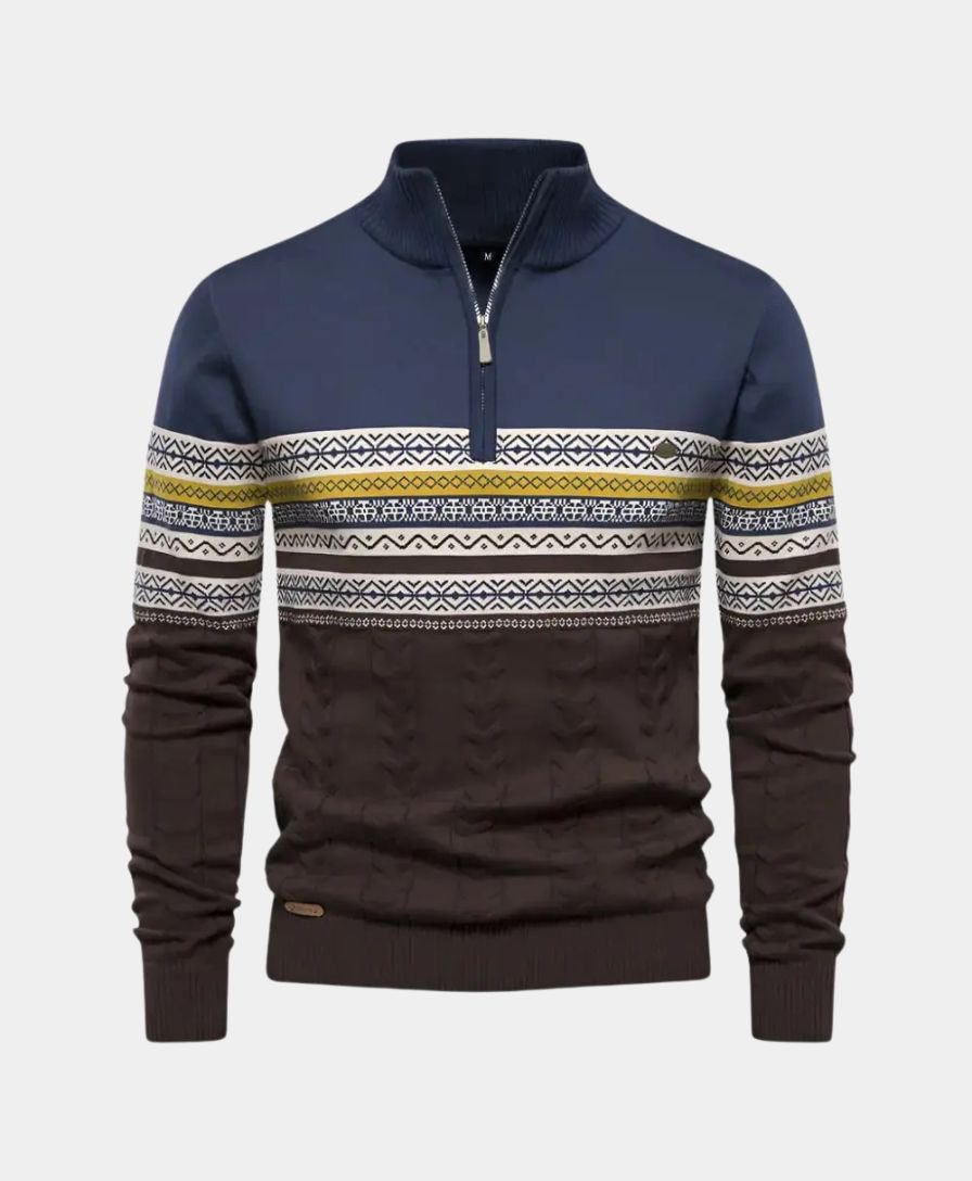 Polo Zip Sweater - Leviana