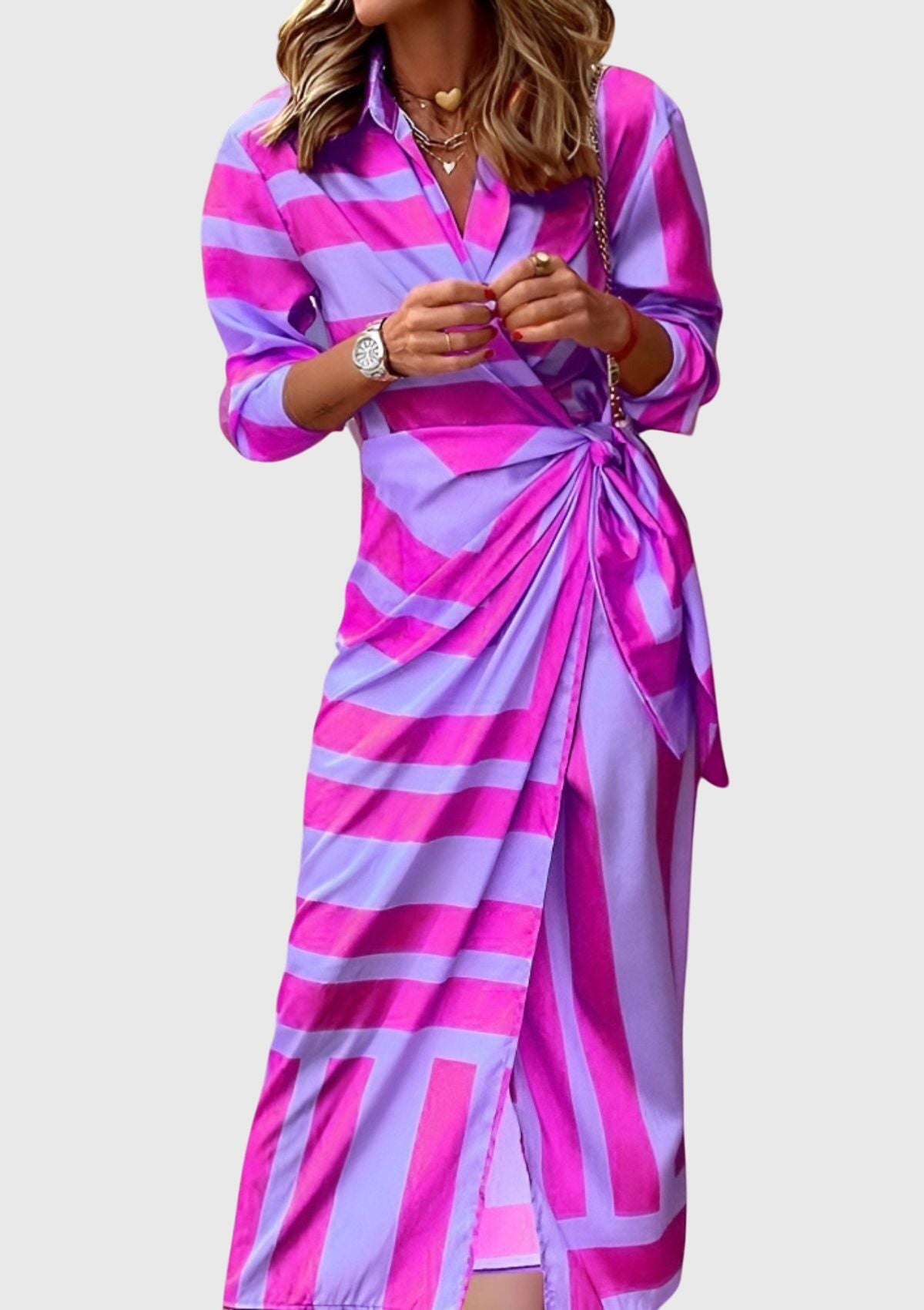 Everly™ | Stylish Printed Wrap Dress