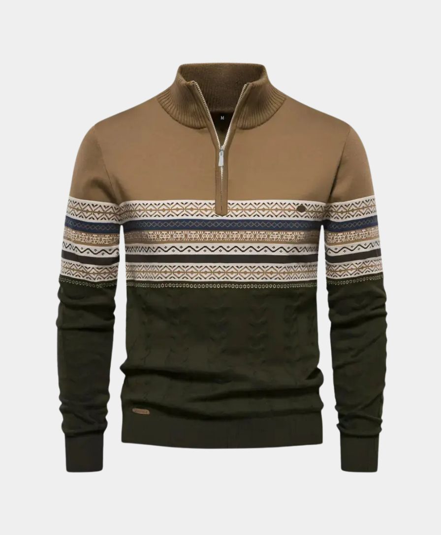 Polo Zip Sweater - Leviana