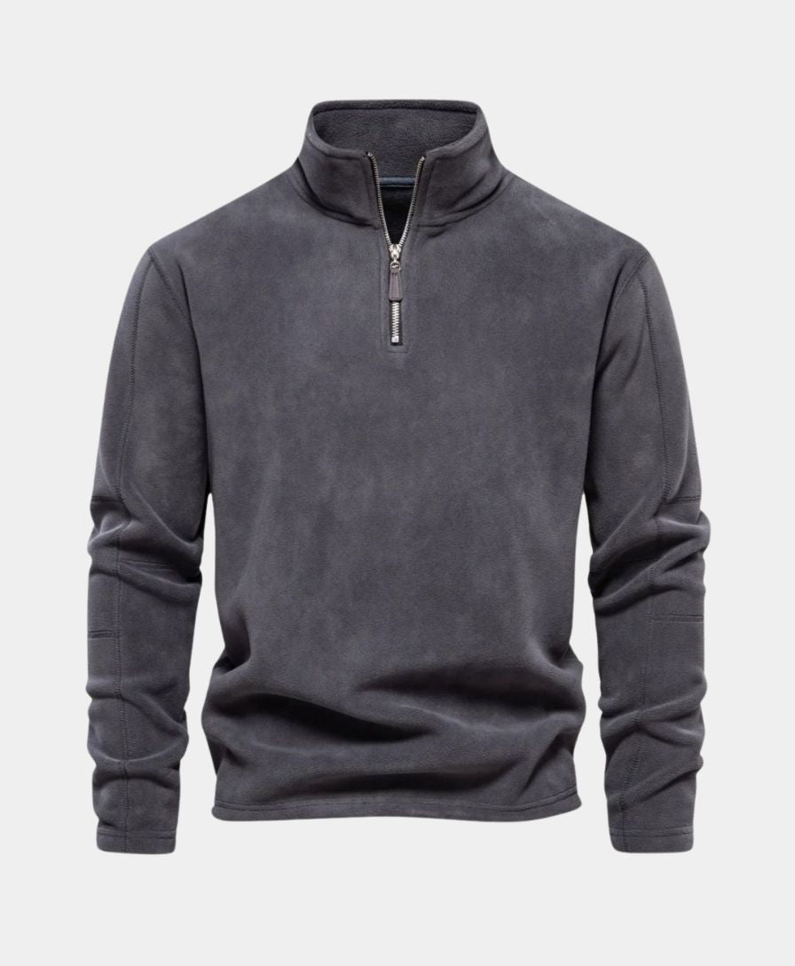 High Neck Zip Sweater Alpine - Leviana