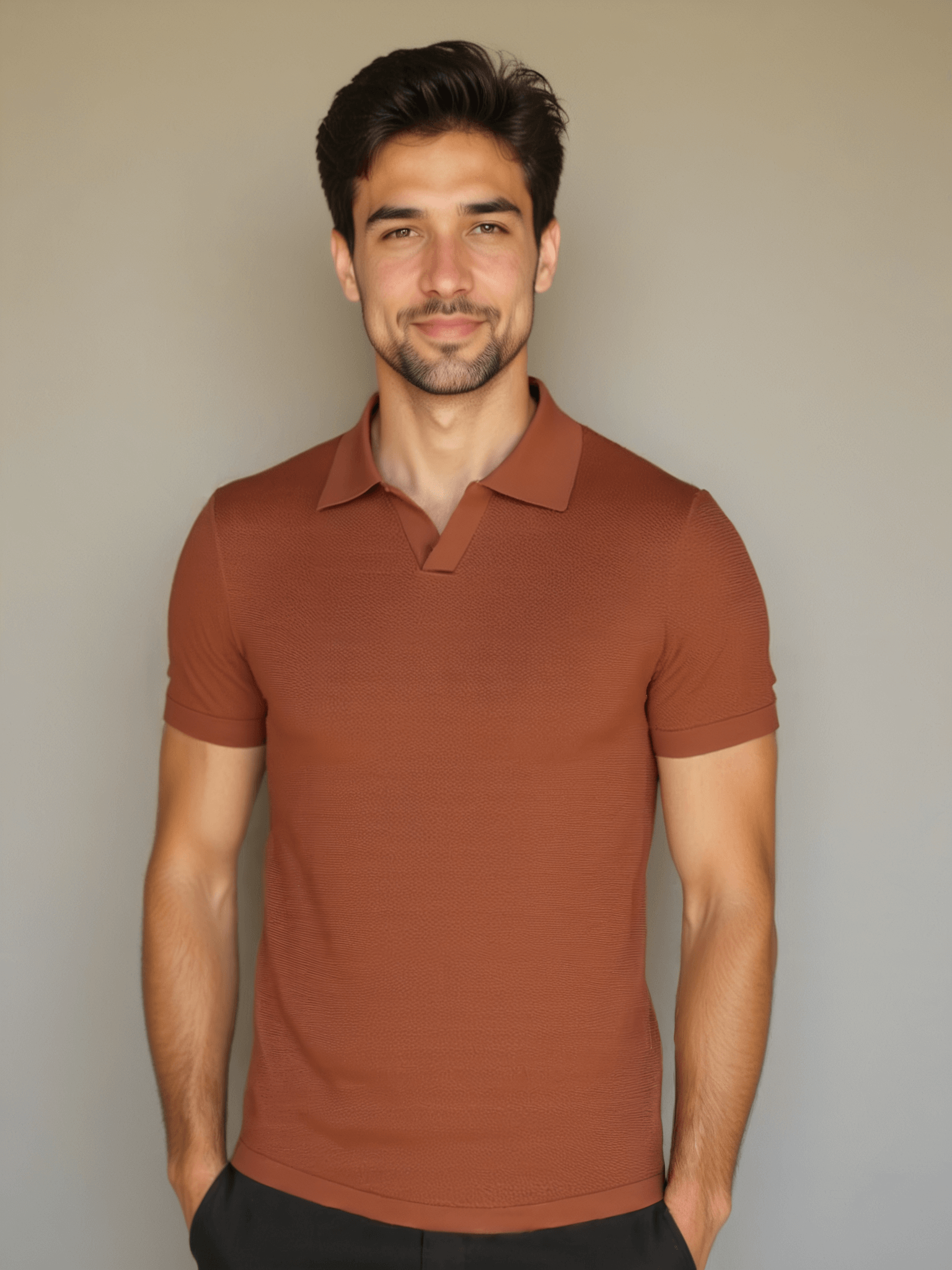 Short Sleeve Polo Without Buttons Daily - Leviana