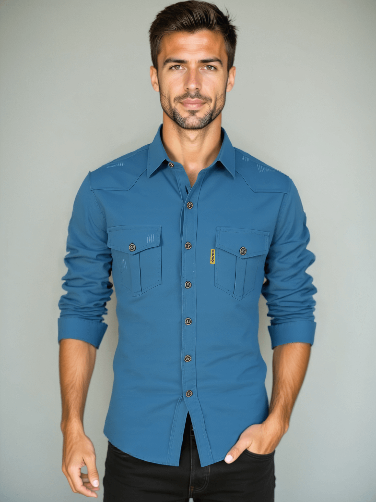 Leviana Men's Contemporary Short Sleeve Shirt
