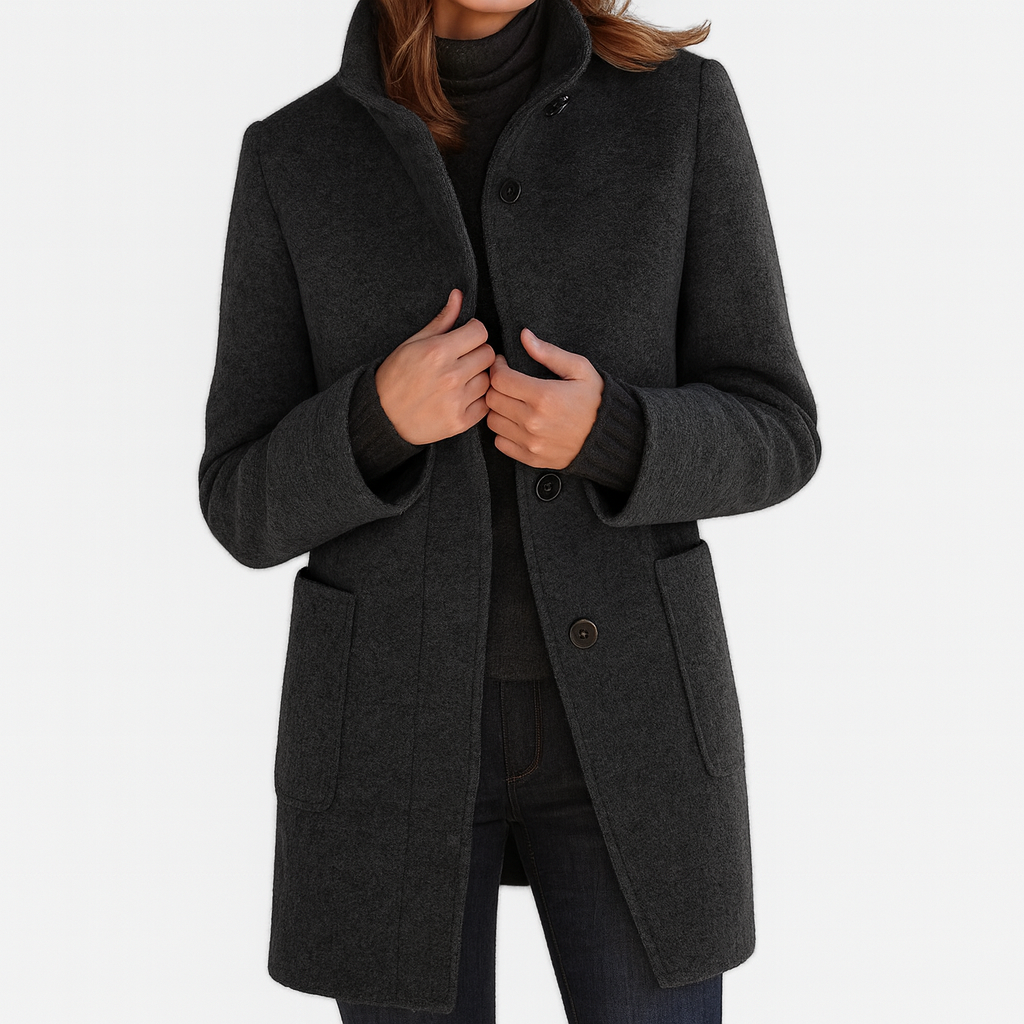Leviana | Manteau pour femme à col montant