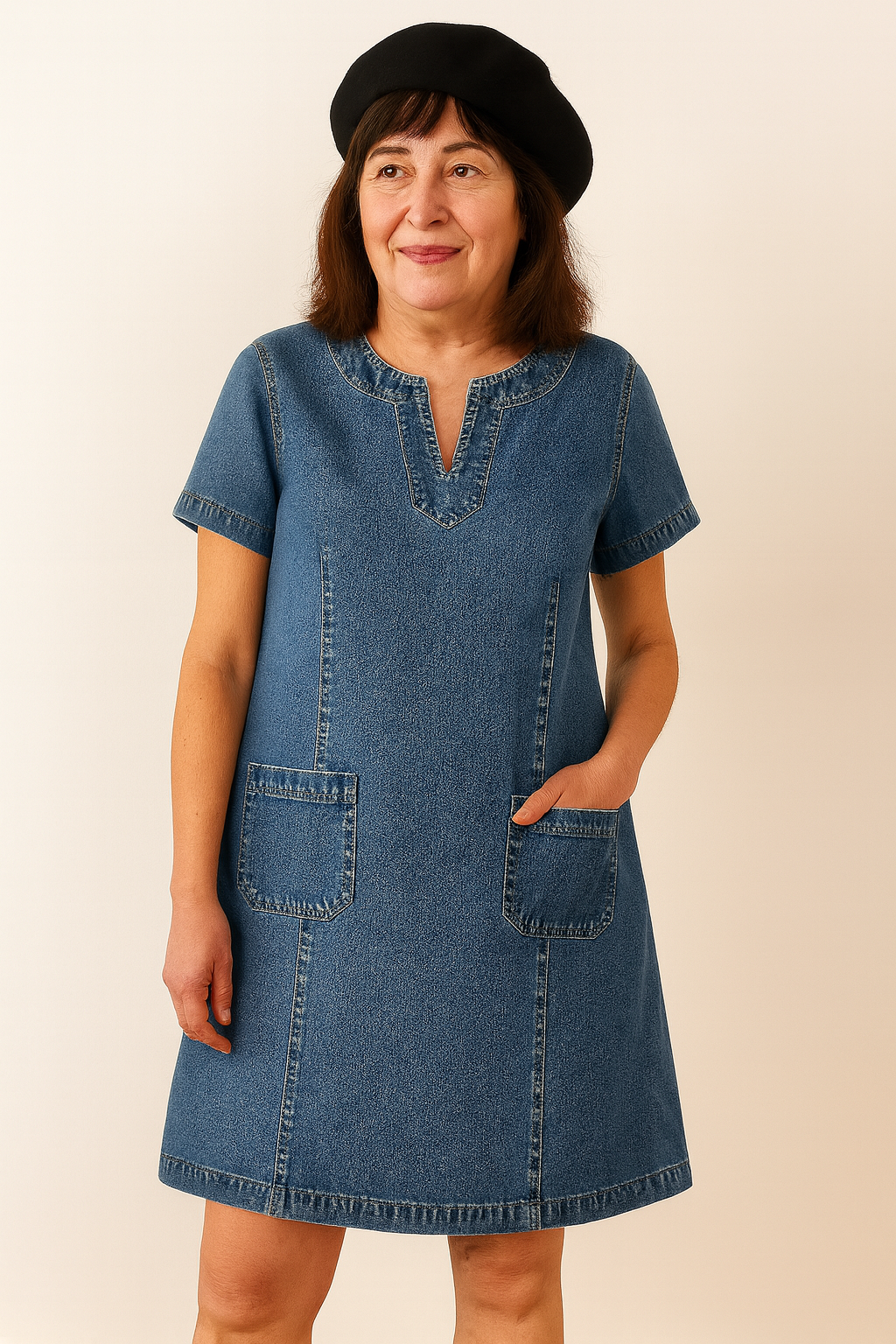 Juliette | Robe en Denim Douce