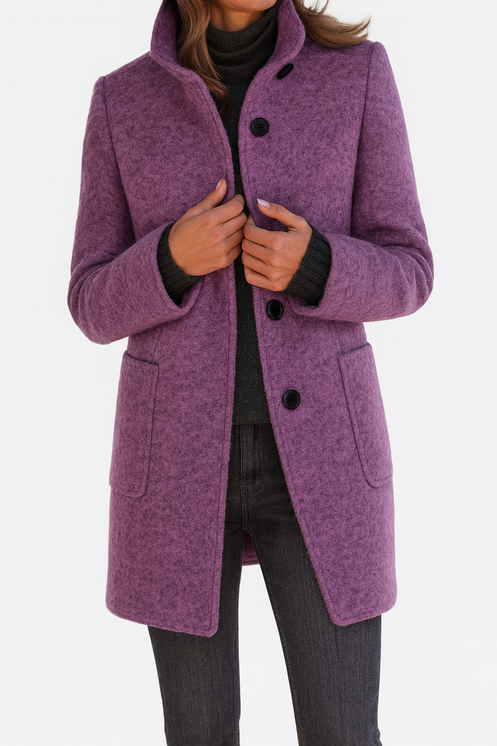 Leviana | Women's High Collar Coat