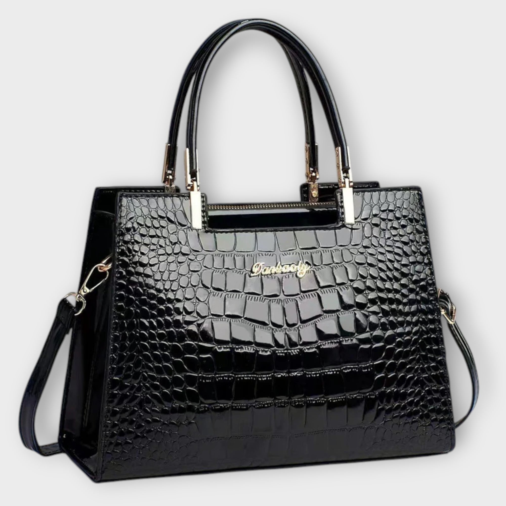 Sac Croco Brillant à Main