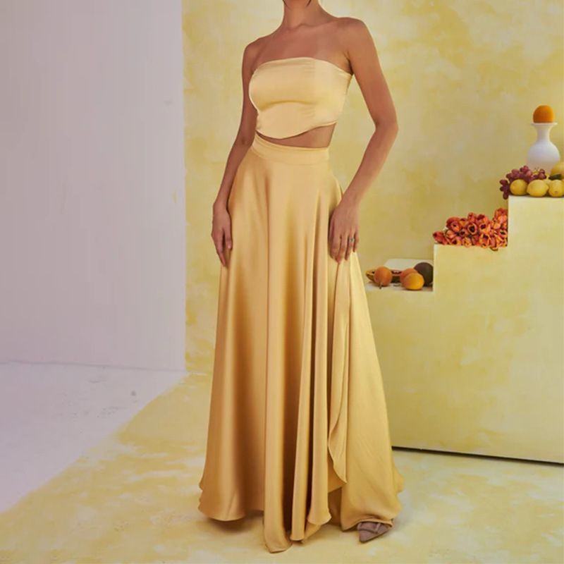 Luxe Doré – Set 2 pièces fluide pour un été solaire