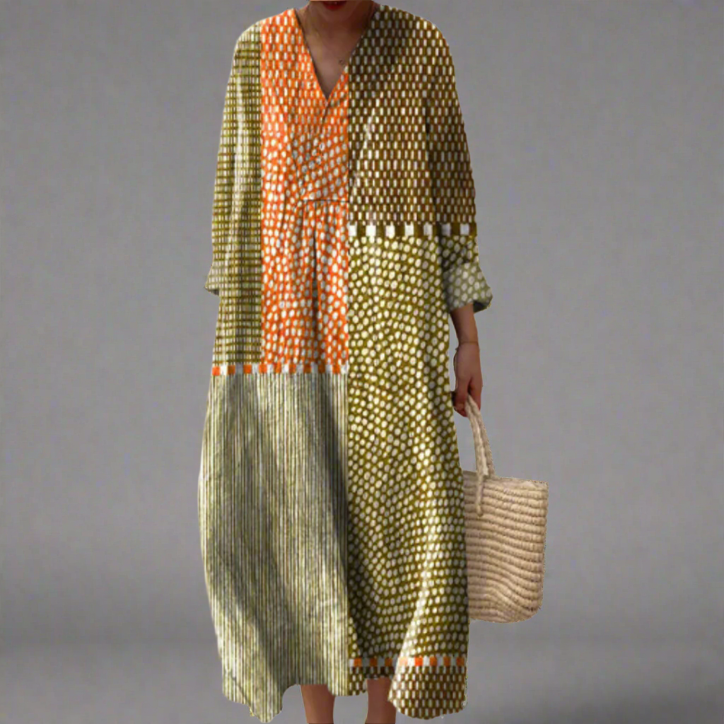 Gia | Elegant Geometric Dress