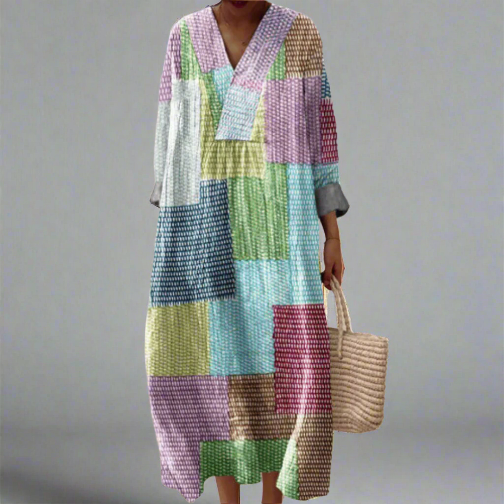 Heather | Robe géométrique élégante