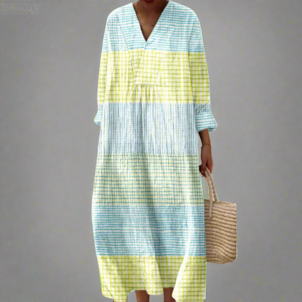 Adrienne | Robe géométrique élégante