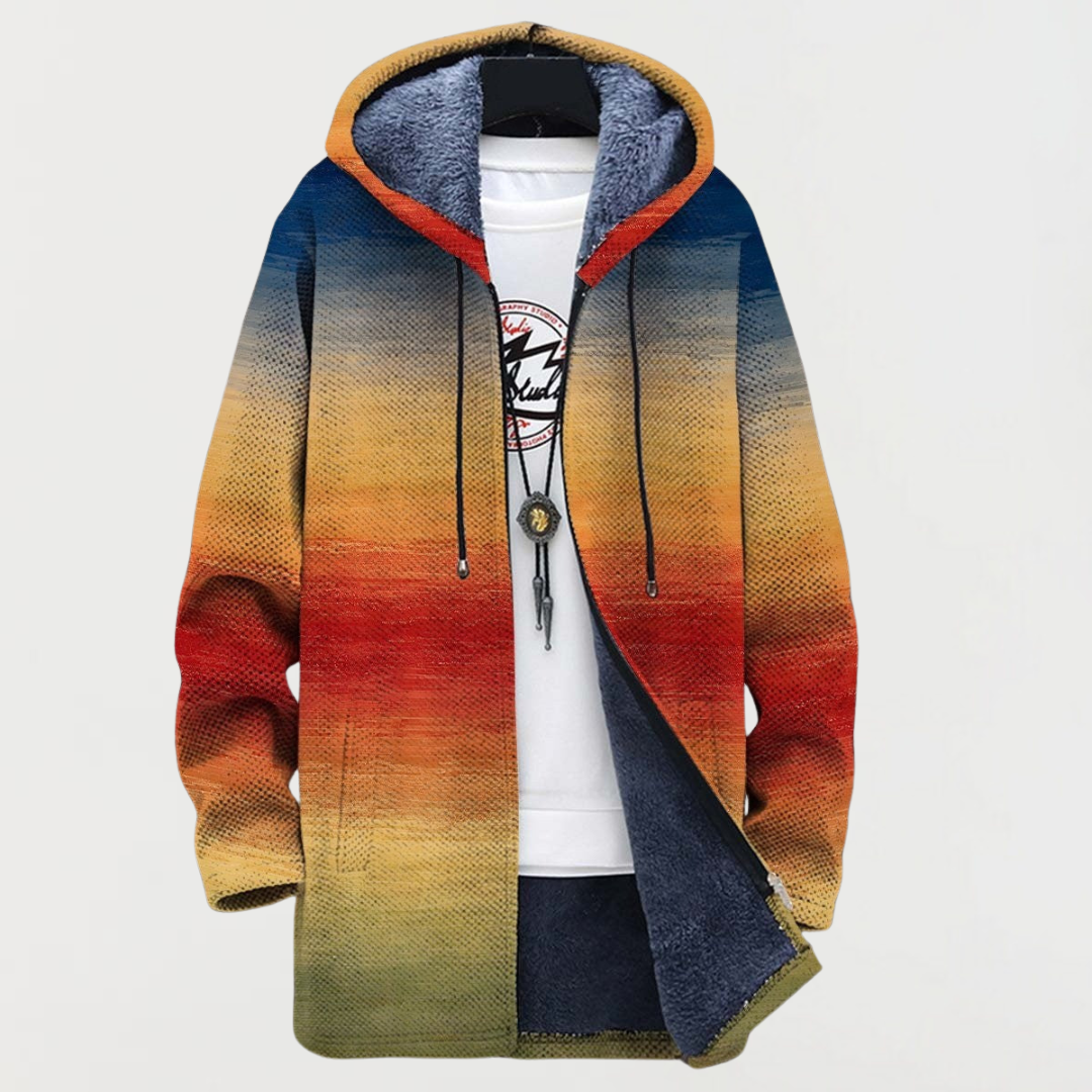 Aurélie - Manteau Dégradé Coucher de Soleil