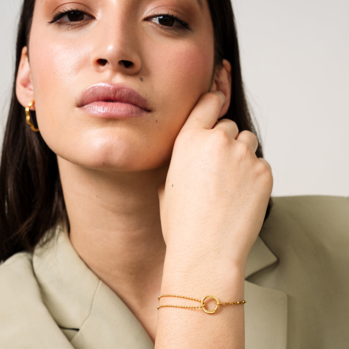 Bracelet Tennis Box en Or