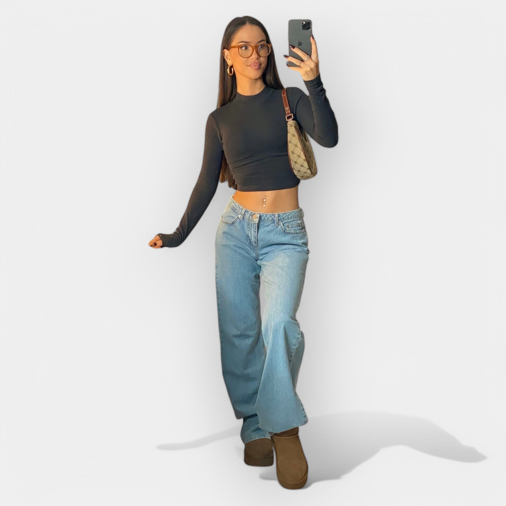 Low-Waist Denim