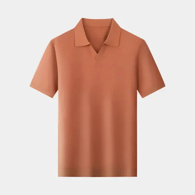 Short Sleeve Polo Without Buttons Daily - Leviana