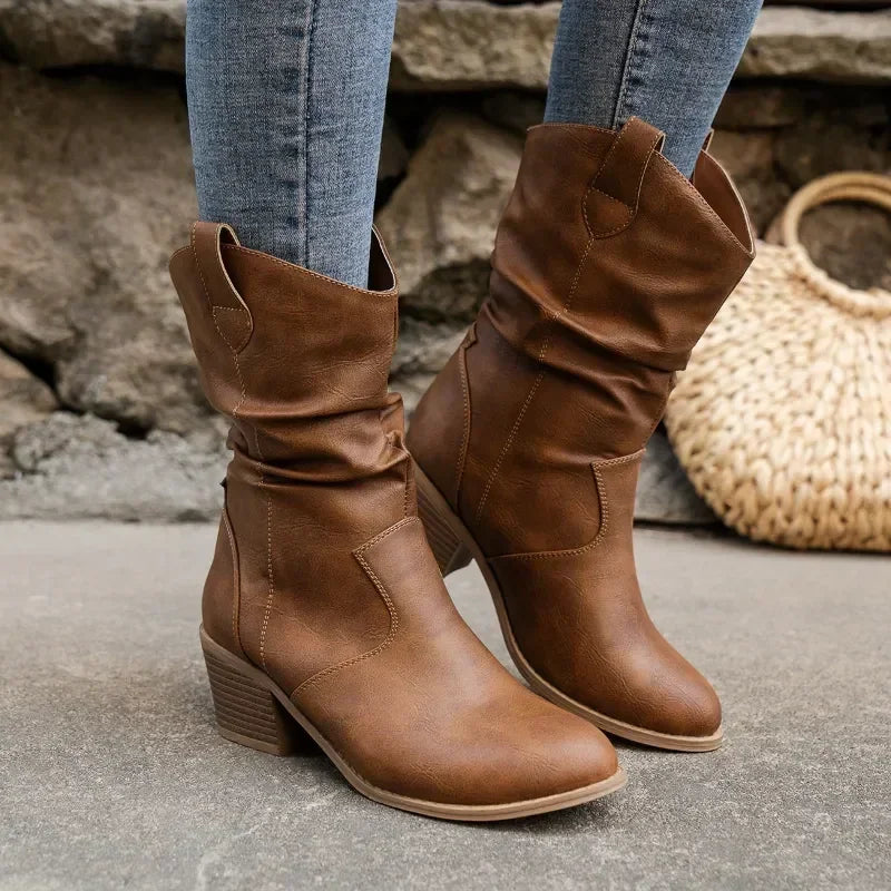 Julia | Fall Leather Ankle Boots