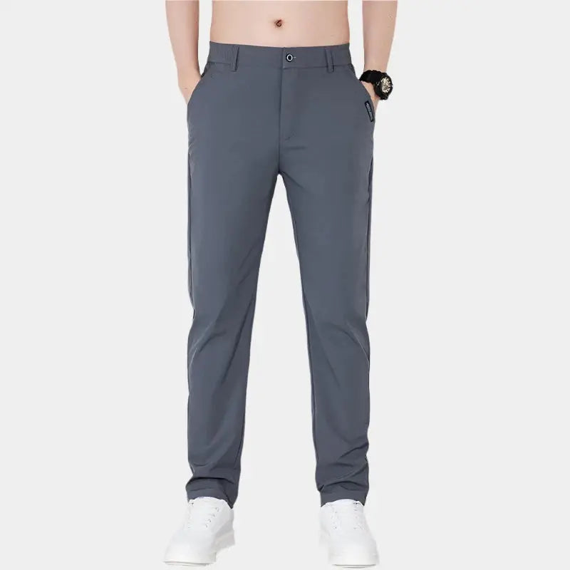Elastic Waist Basic Pants