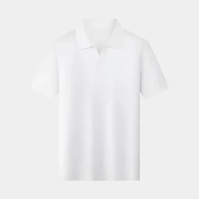 Short Sleeve Polo Without Buttons Daily - Leviana