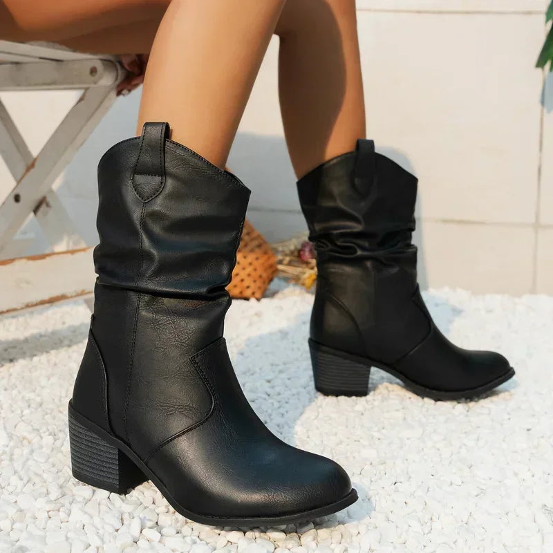 Julia | Fall Leather Ankle Boots