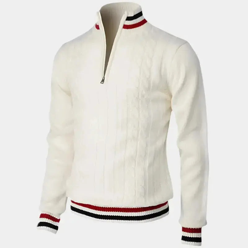 Basic Turtleneck and Zip Sweater - Leviana