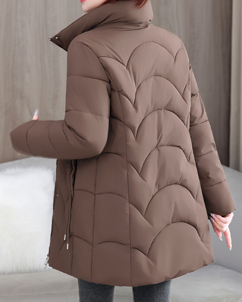 Elisa | High Collar Quilted Winter Jacket