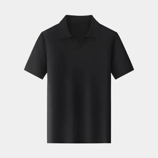 Short Sleeve Polo Without Buttons Daily - Leviana