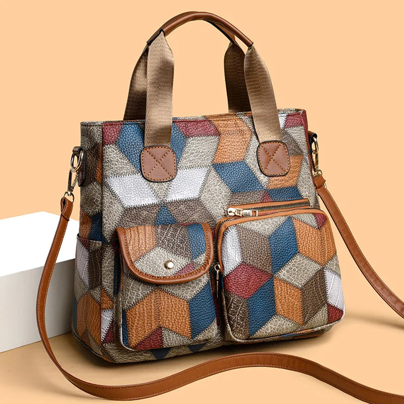 Leviana™ | Handbag in Mosaic Leather