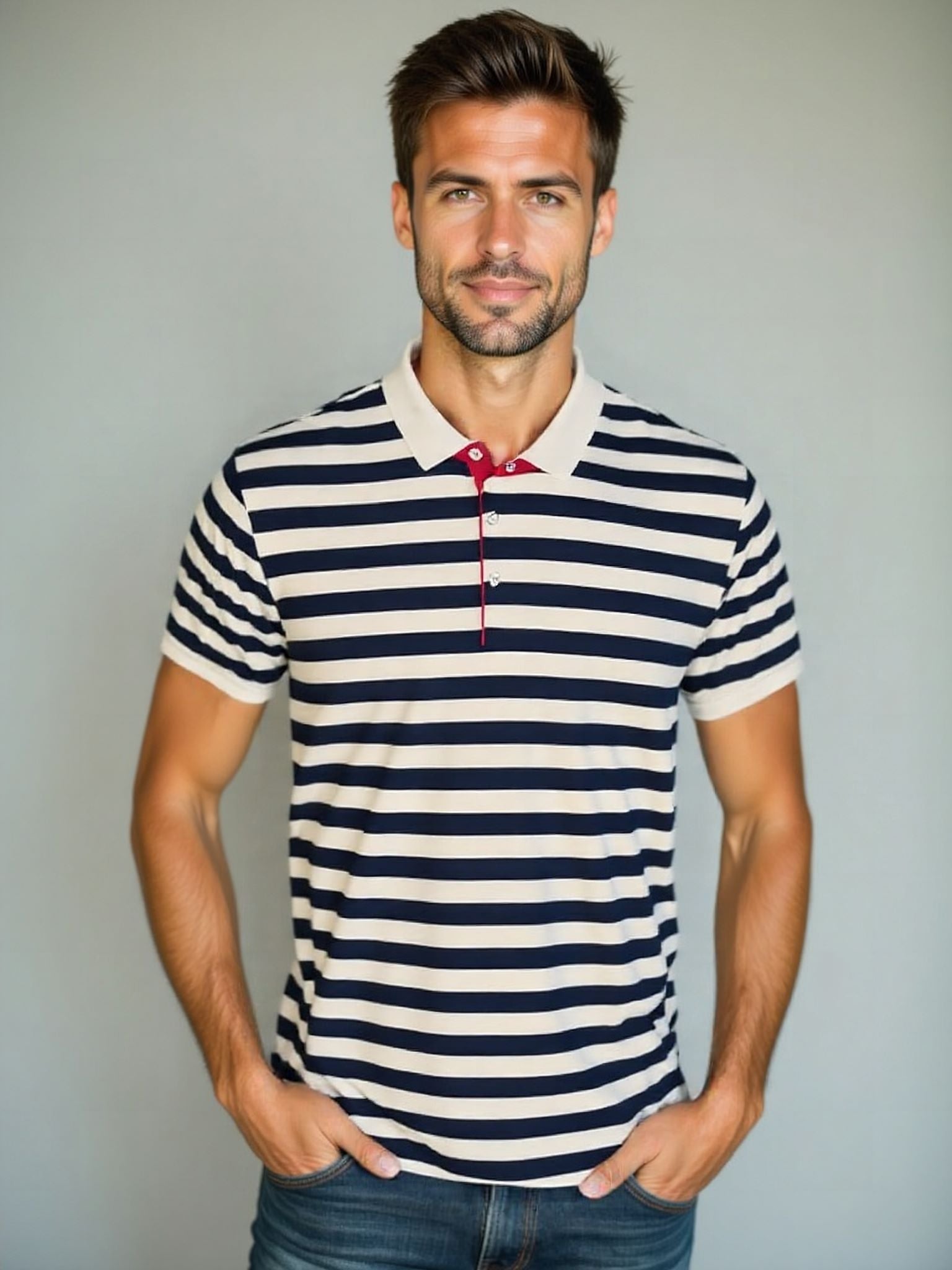 Striped Summer Polo - Leviana