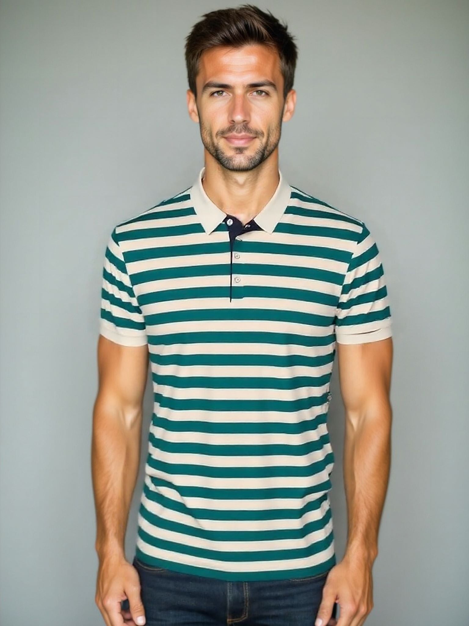 Striped Summer Polo - Leviana