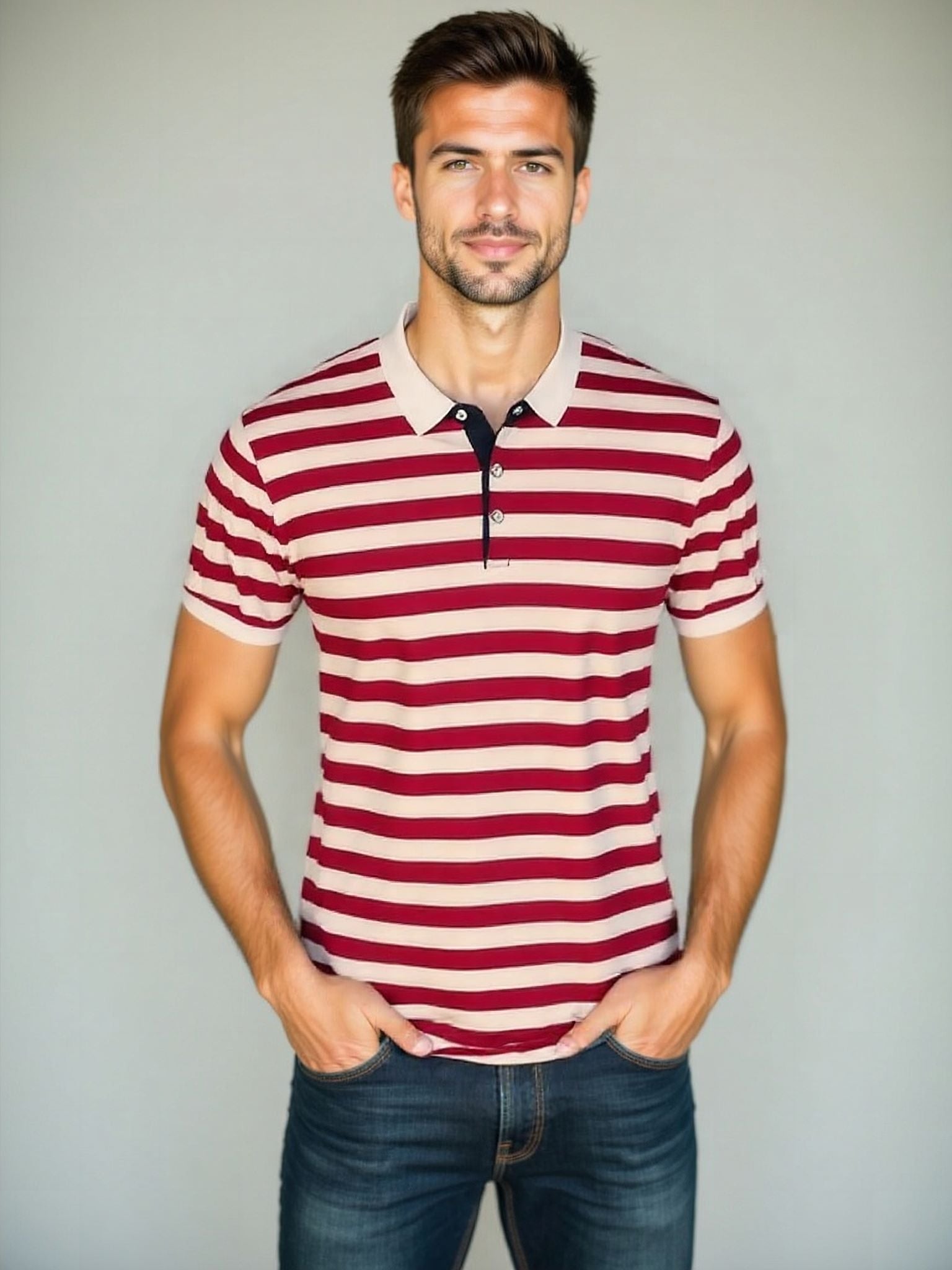 Striped Summer Polo - Leviana
