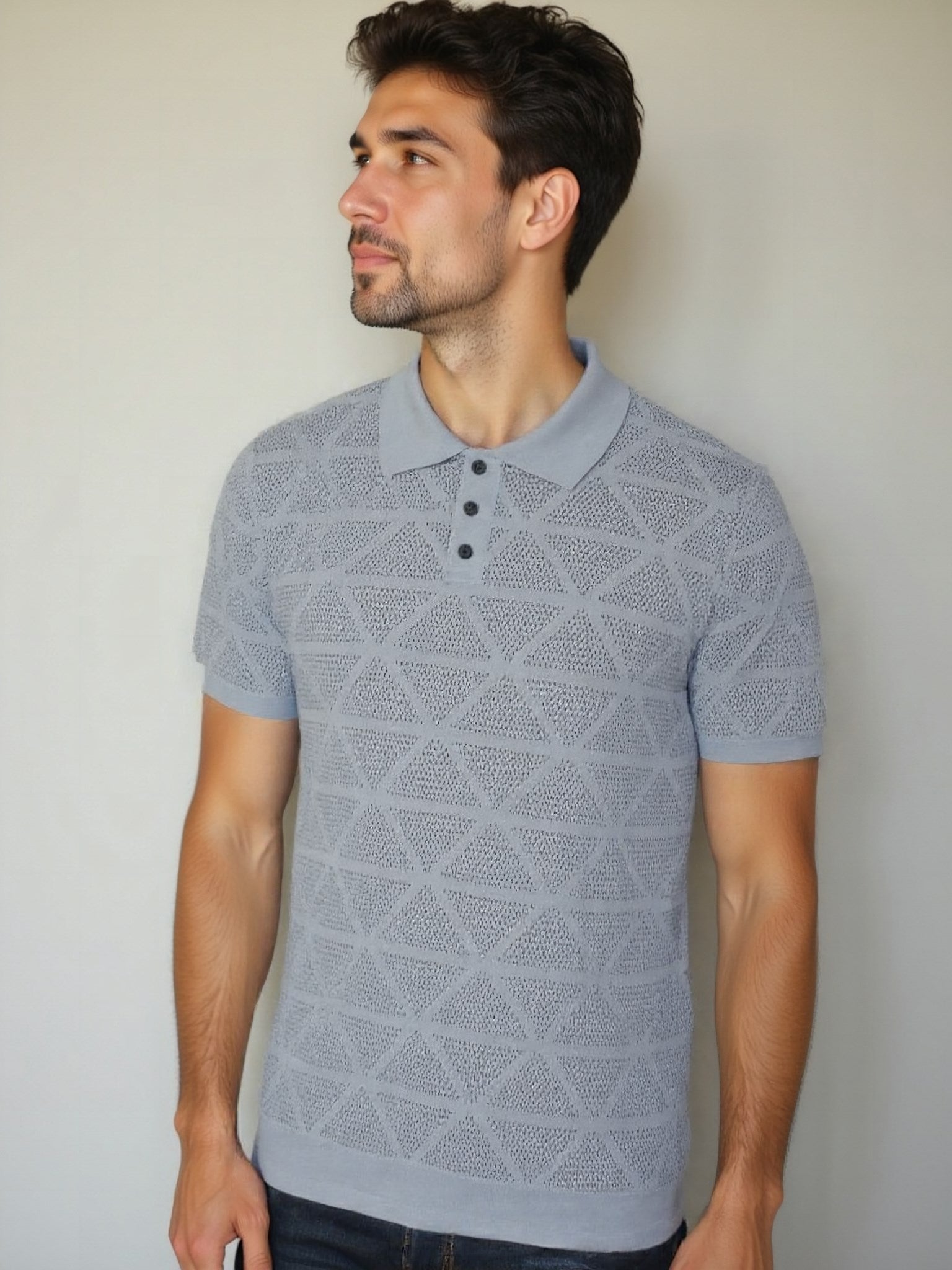 Woven Leather Polo - Leviana