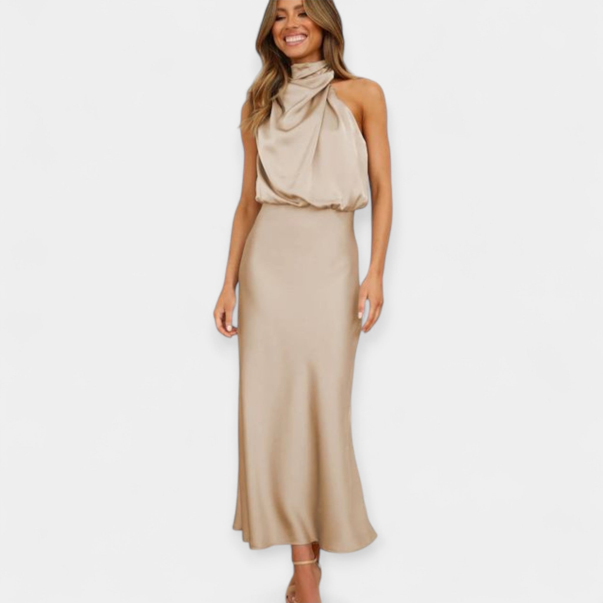 Off-Shoulder Maxi Dress