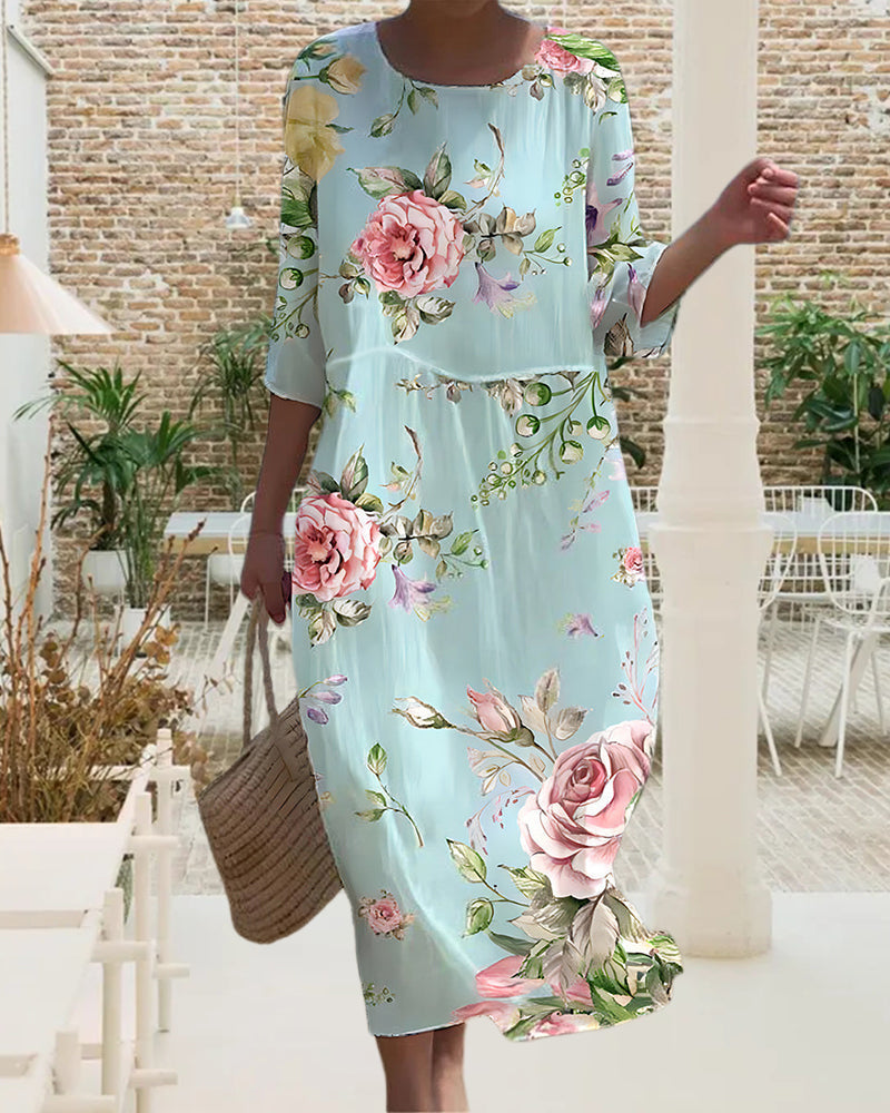 Leviana | Robe élégante à fleurs