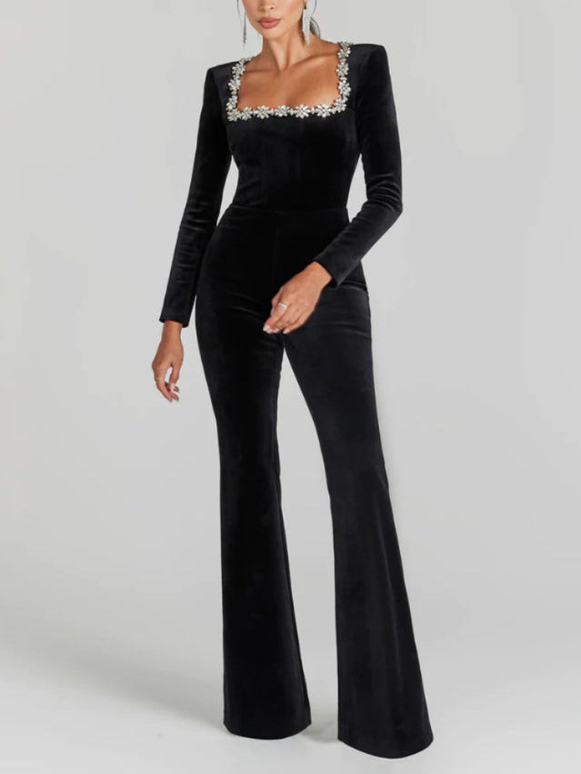LEVIANA™ | Elegant Crystal Jumpsuit
