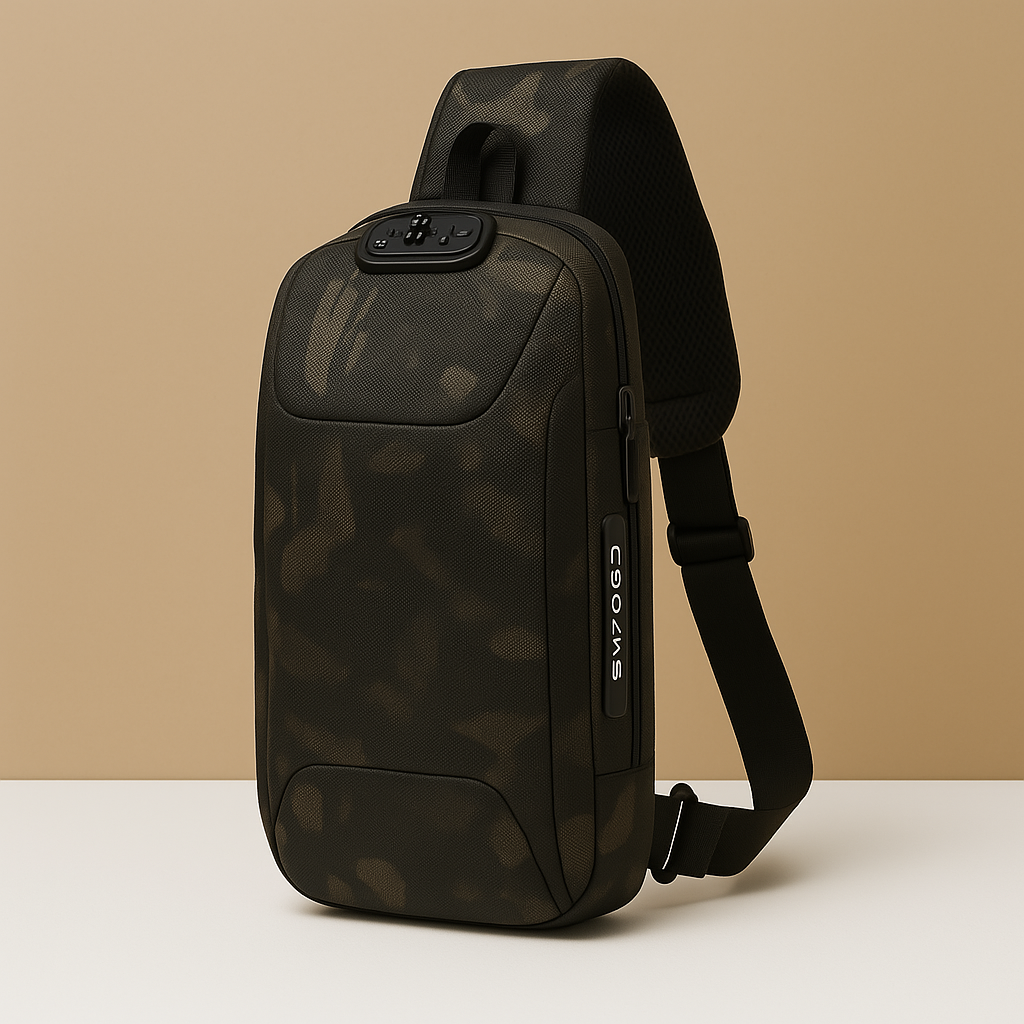 Anti-theft crossbody charging bag with RFID protection | Elodie