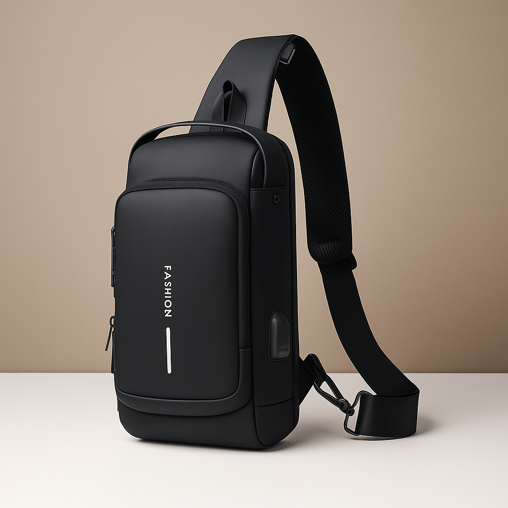 Anti-theft USB crossbody bag | Caleb