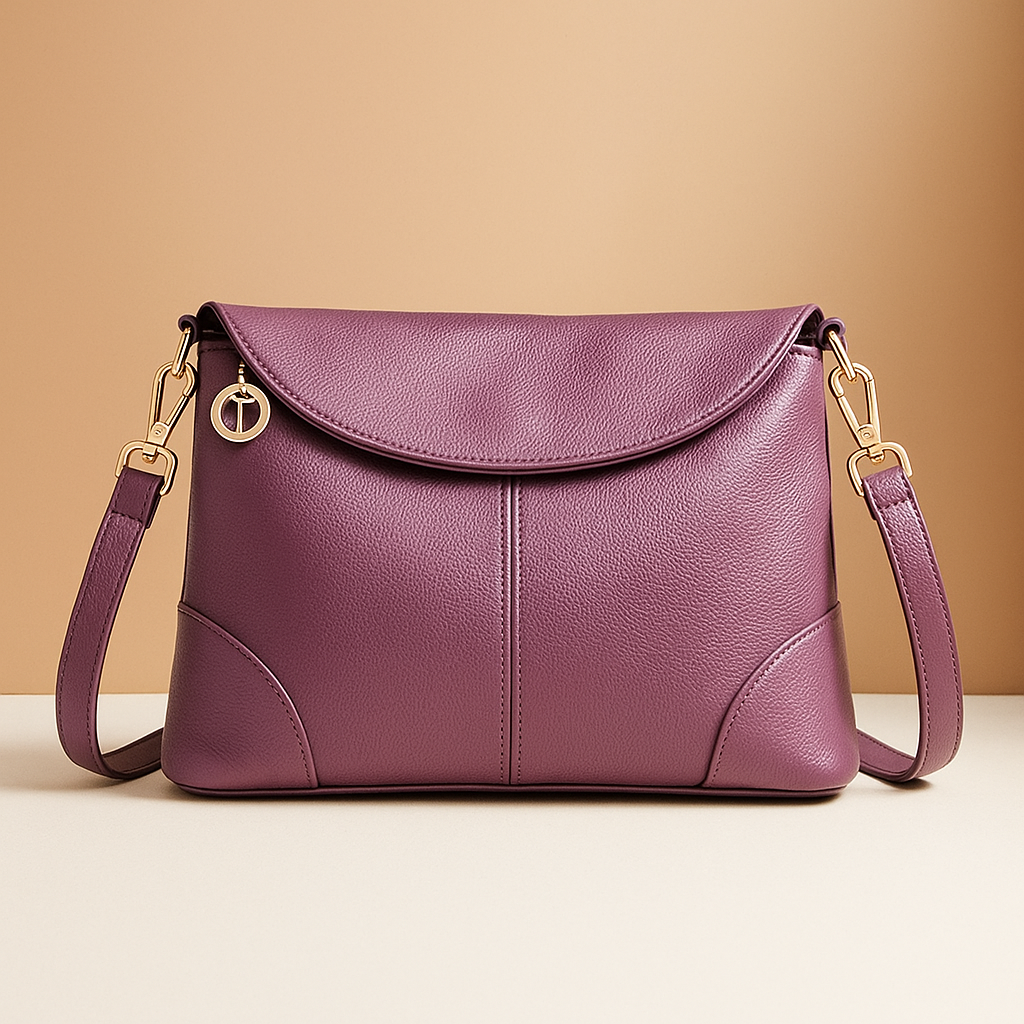 Anti-theft vegan leather crossbody bag | Amelia