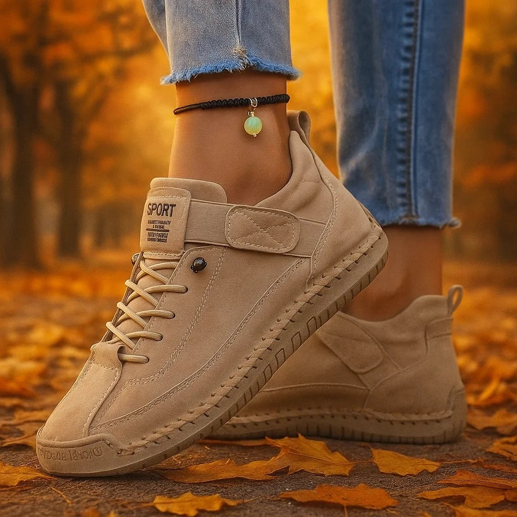 Mia | Baskets Confort Orthopédique Beige