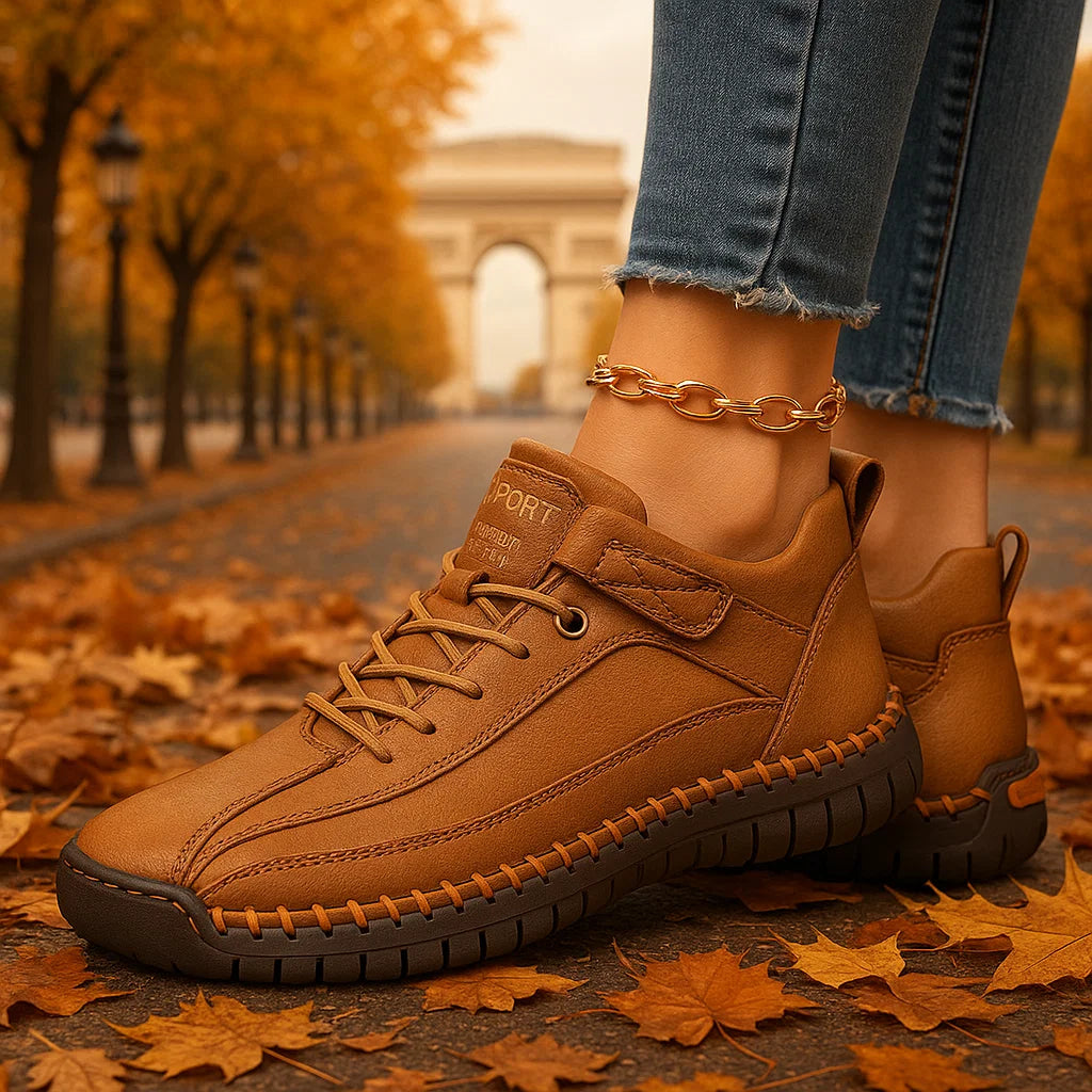 Mia | Baskets Confort Orthopédique Brun