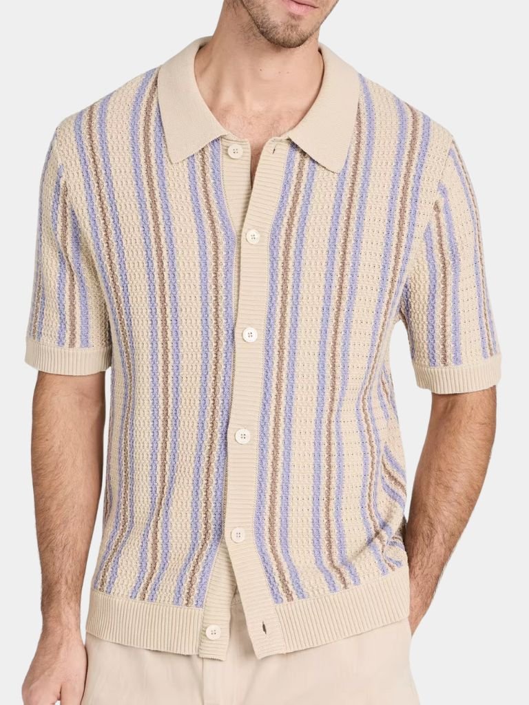 Atlantic Frame Knit Polo – Leviana