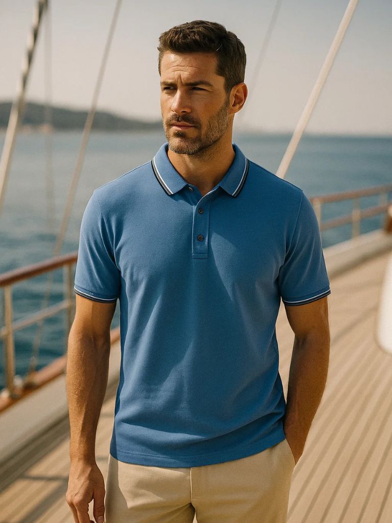 Classic Azure Polo – Leviana