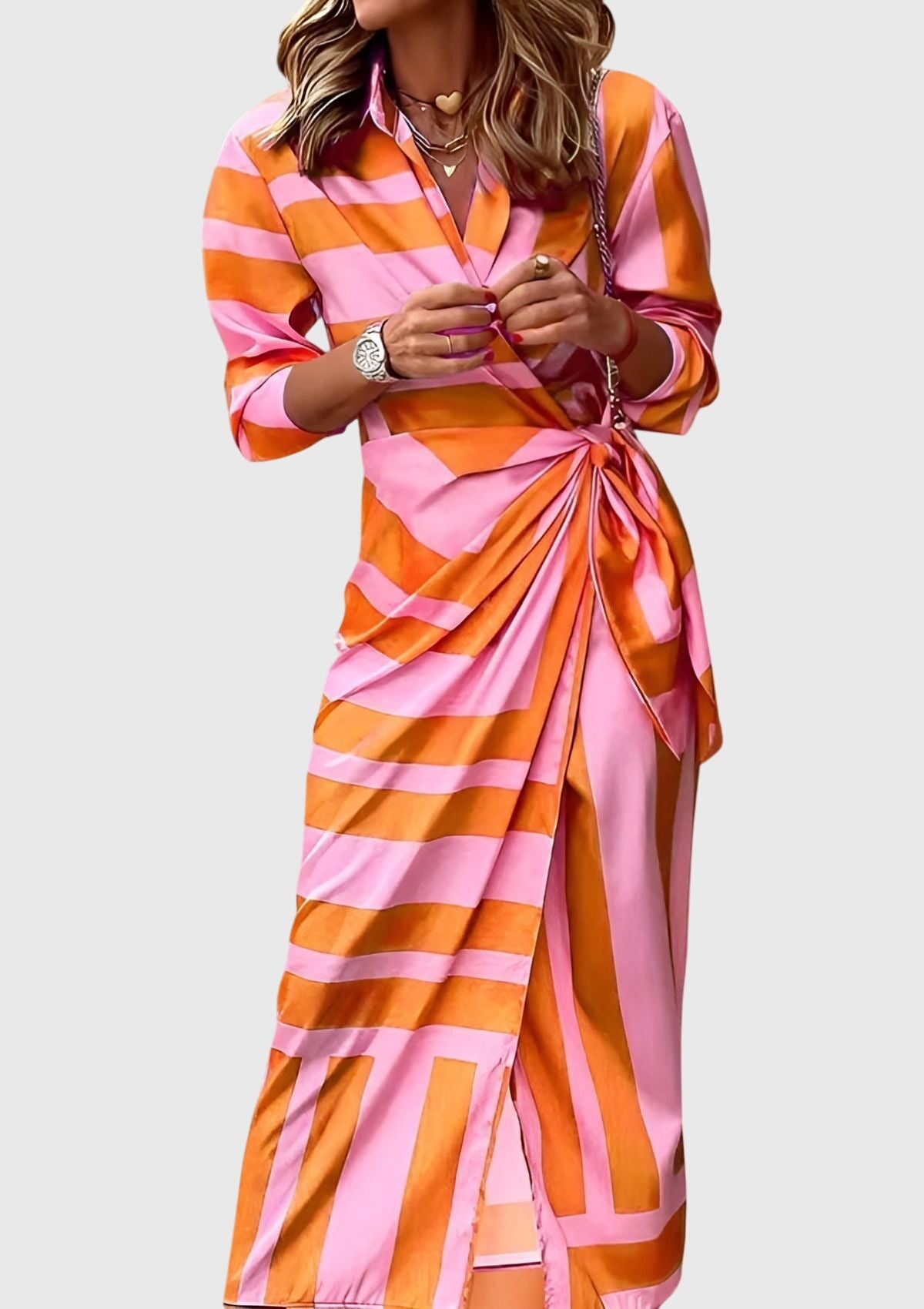 Everly™ | Stylish Printed Wrap Dress