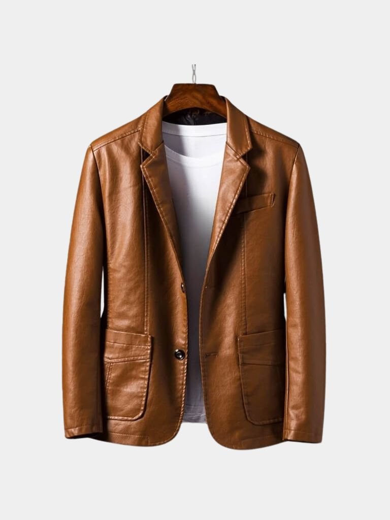Leviana Bold Caramel Leather Jacket