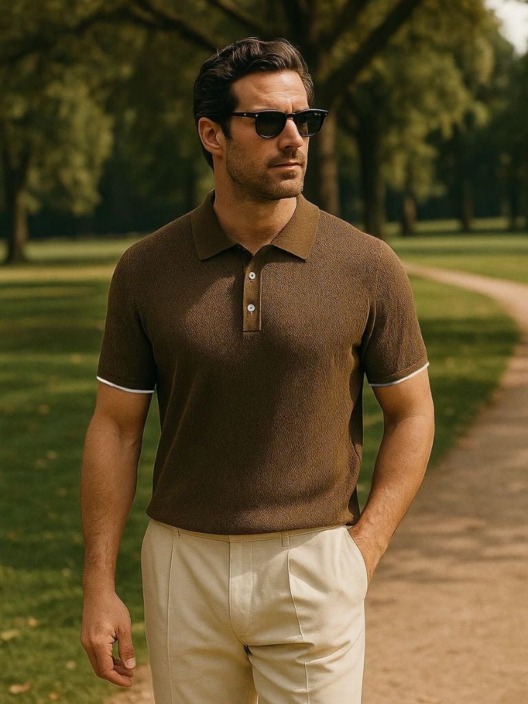 Brownston Knit Polo - Leviana