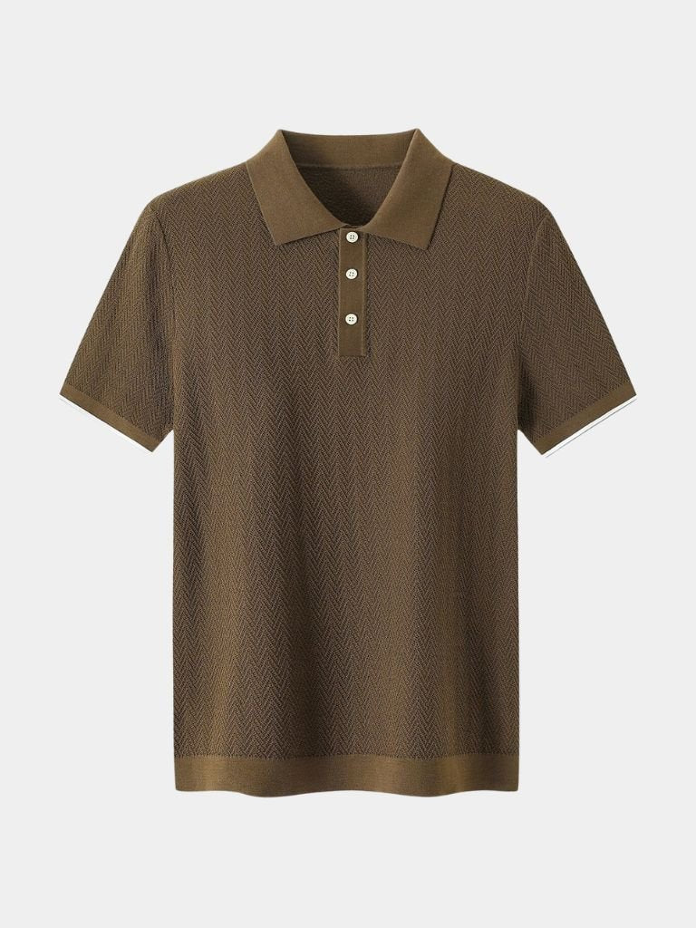 Brownston Knit Polo - Leviana