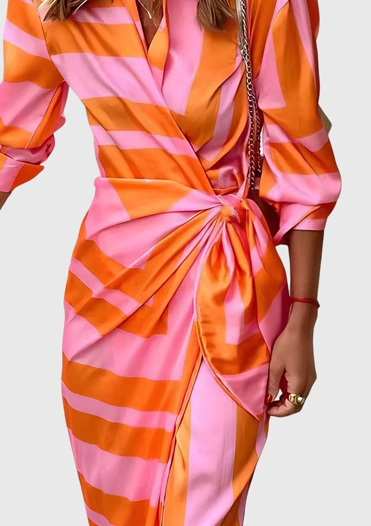 Everly™ | Stylish Printed Wrap Dress
