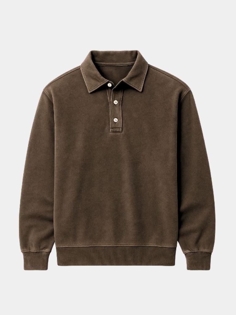 Canyon Mist Long Sleeve Polo – Leviana
